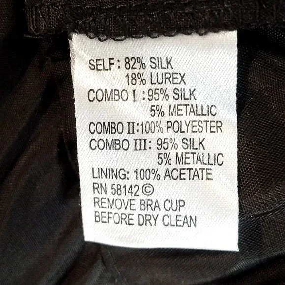 NWT Muse Empire Waist Silk Crepe Lace Multicolor Multi Pattern Knee Leng… - Picture 9 of 10